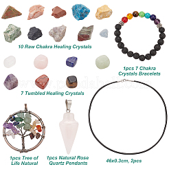 DIY-Set zur Schmuckherstellung mit gemischten Steinen und Chakra&nbsp;DIY-CA0003-69