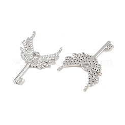 Messing micro pave klare zirkonia anhänger&nbsp;KK-CBA6A75-39P