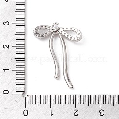 Anhänger aus Messing mit Gestellbeschichtung aus klarem Kubisch Zirkonia&nbsp;LS-KK-H463-12P