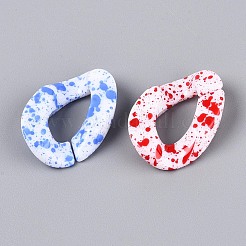 Соединительные кольца из непрозрачного акрила&nbsp;SACR-T017-59M-B