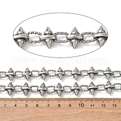 304 Edelstahl-Punk-Spike-Gliederketten&nbsp;CHS-A021-05P