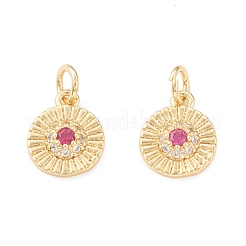 Брелки из экологически чистой латуни с микропаве и кубическим цирконием&nbsp;KK-I698-35G