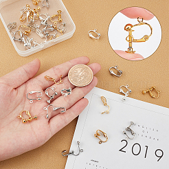 Фурнитура для сережек-клипс из латуни и железа&nbsp;KK-SC0001-92