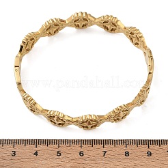 Bracciali rigidi con cerniera in acciaio inossidabile 304&nbsp;SA-CBAB92B-12G