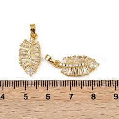 Подвески из латуни с покрытием из прозрачного кубического циркония&nbsp;KK-L236-04B-G