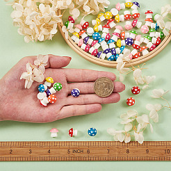 80 шт. 8-х цветные украшения из смолы для дома&nbsp;RESI-KS0001-07