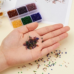 DIY прозрачная трубка стеклянные бусины набор для изготовления браслета&nbsp;DIY-YW0004-36B