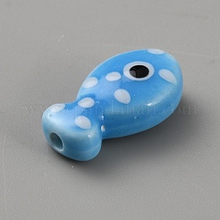 Perline porcellana fatto a mano&nbsp;PORC-WH20001-02F