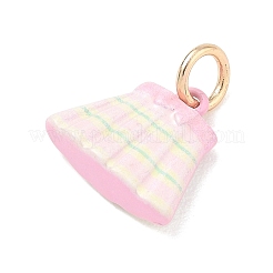 Ciondoli smaltato in ottone&nbsp;KK-CBA1122-01G-04