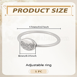 1 шт. кольца из сплава для женщин&nbsp;RJEW-LP0002-83