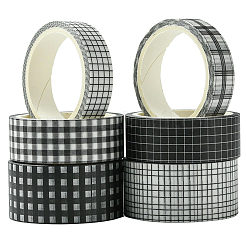 1 sac 6 rouleaux de rubans adhésifs décoratifs en papier pour scrapbooking&nbsp;DIY-SP0005-15B