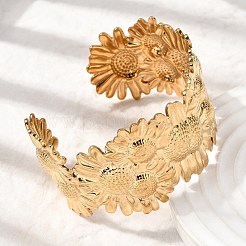 304 Edelstahl-Armreife für Damen&nbsp;BJEW-L719-01B-G