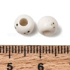 Perles rondes en céramique mouchetées faites à la main&nbsp;PR-NH0001-02C