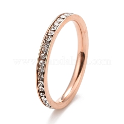 Set di anelli con strass in acciaio inossidabile 304&nbsp;STAS-D178-01D