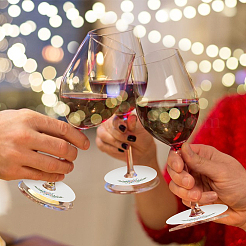 Breloques pour verres à vin en papier&nbsp;AJEW-WH0080-13C