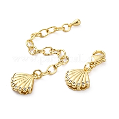 Крест латунный микро-паве кубический цирконий удлинитель цепи&nbsp;KK-Z084-05G