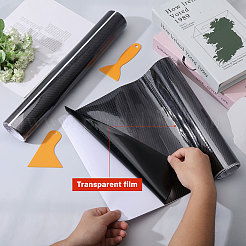 ПВХ автомобильная наклейка из волокна&nbsp;DIY-CA0006-80