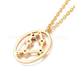 Collier pendentif constellation de zircons cubiques colorés&nbsp;LS-NJEW-H166-01A