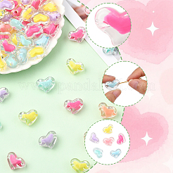 80 шт. Прозрачные акриловые бусины&nbsp;TACR-SP0001-39