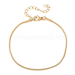 Браслеты-змейки из нержавеющей стали 304 для женщин&nbsp;BJEW-G775-02G