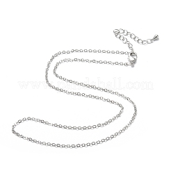 Collane in ottone catena a catena&nbsp;X-NJEW-K123-05P