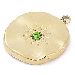 Подвески из нержавеющей стали 304 со стразами&nbsp;STAS-L022-477G-02