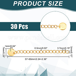 30 шт. удлинитель цепи из нержавеющей стали 304&nbsp;STAS-UN0053-99