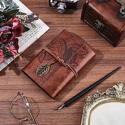 Cuadernos con tapa de cuero pu&nbsp;AJEW-CL0005-15B