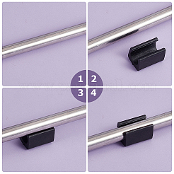 40 шт. 4-х видов пластиковых противоскользящих протекторов для ножек стульев в форме буквы U&nbsp;KY-GF0001-37A