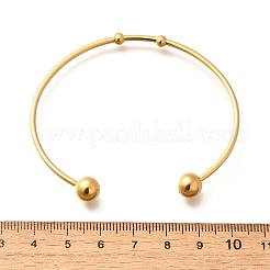 Модные браслеты-манжеты из нержавеющей стали 304&nbsp;X-BJEW-H473-01G