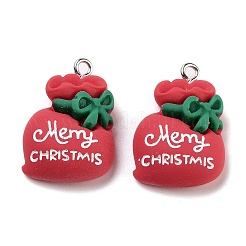 Pendentifs en résine opaque sur le thème de noël&nbsp;RESI-N039-96