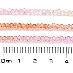 Brins de perles de verre peints transparents&nbsp;X1-DGLA-A034-T1mm-A20