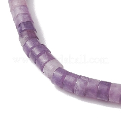 Btacelets di lepidolite naturale e perle di perle&nbsp;BJEW-JB10681-02