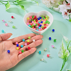 110pcs 11 Farben Glasanhänger&nbsp;PALLOY-TAC0288