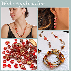 80шт 8 стиля покрытия акриловых бусин&nbsp;OACR-ME0001-10