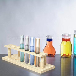 8шт 4-х цветная прозрачная акриловая пробирка&nbsp;AJEW-OC0003-95