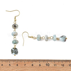 Ohrhänger aus natürlichem Larimar&nbsp;EJEW-JE07529