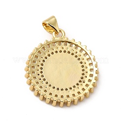 Стойки обшивки латунь микро проложить Циркон подвеску&nbsp;KK-E072-22G