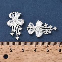 Pendentifs en zircone cubique clair en laiton&nbsp;X-KK-C168-24S