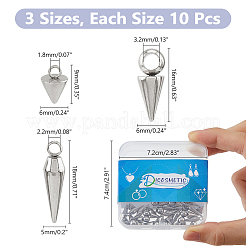 30 шт. 3 стиля подвески из нержавеющей стали 304&nbsp;STAS-DC0016-27P