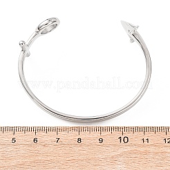 Браслеты-манжеты из хирургической нержавеющей стали 316&nbsp;BJEW-C142-10AS