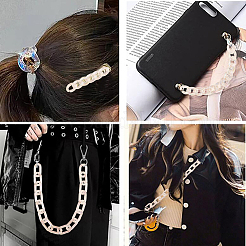 100шт 2 стиля прозрачные акриловые соединительные кольца&nbsp;OACR-CJ0001-17