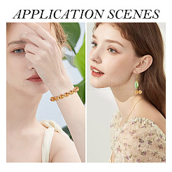 80 шт. полностью радужных стеклянных бусин с покрытием&nbsp;EGLA-TA0013-06