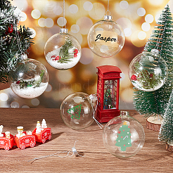 Стеклянные елочные шары подвесные украшения&nbsp;AJEW-WH0567-60