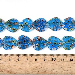 Fili di perline di vetro millefiori fatto a mano&nbsp;LAMP-T021-29C