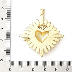 Латунные микро проложить кубического циркония подвески&nbsp;KK-I379-03G-I