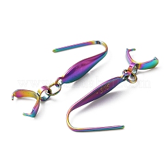 Ganci per orecchini in acciaio inossidabile 316&nbsp;STAS-WH0031-18RC