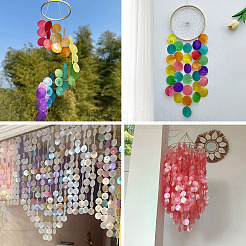 50 шт. подвески-коннекторы в виде ракушек Capiz&nbsp;BSHE-TA0001-23