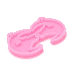 Луна с головой волка кулон силуэт силиконовые Молды&nbsp;DIY-M034-16