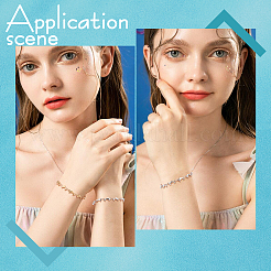 6шт. 3-цветный набор из звеньев дельфина из нержавеющей стали 304 для женщин&nbsp;BJEW-UN0001-23